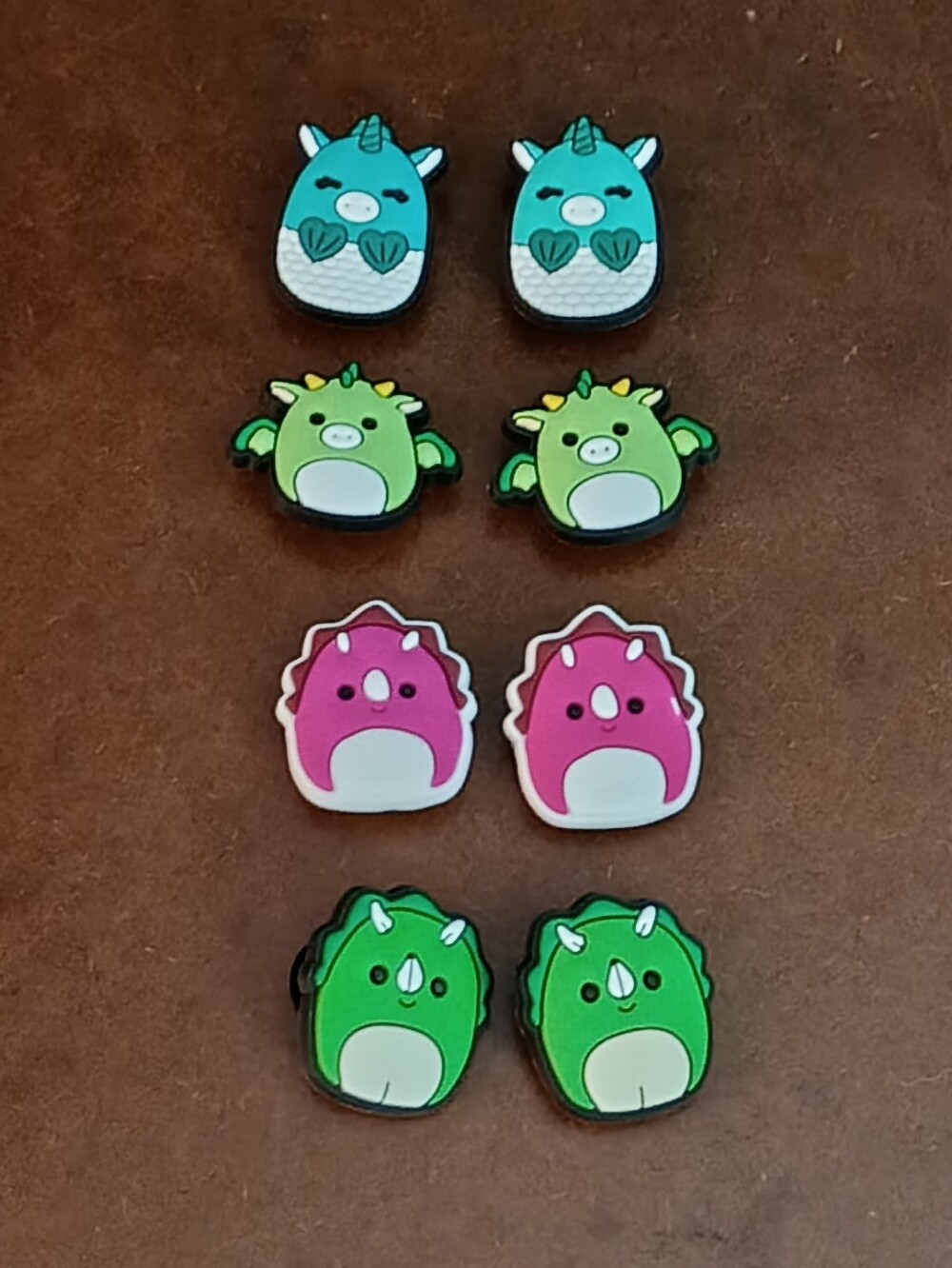 10/$10 Jibbitz Croc Charms - Unicorn, Dragon, Dinosaurs Squishmallows - New